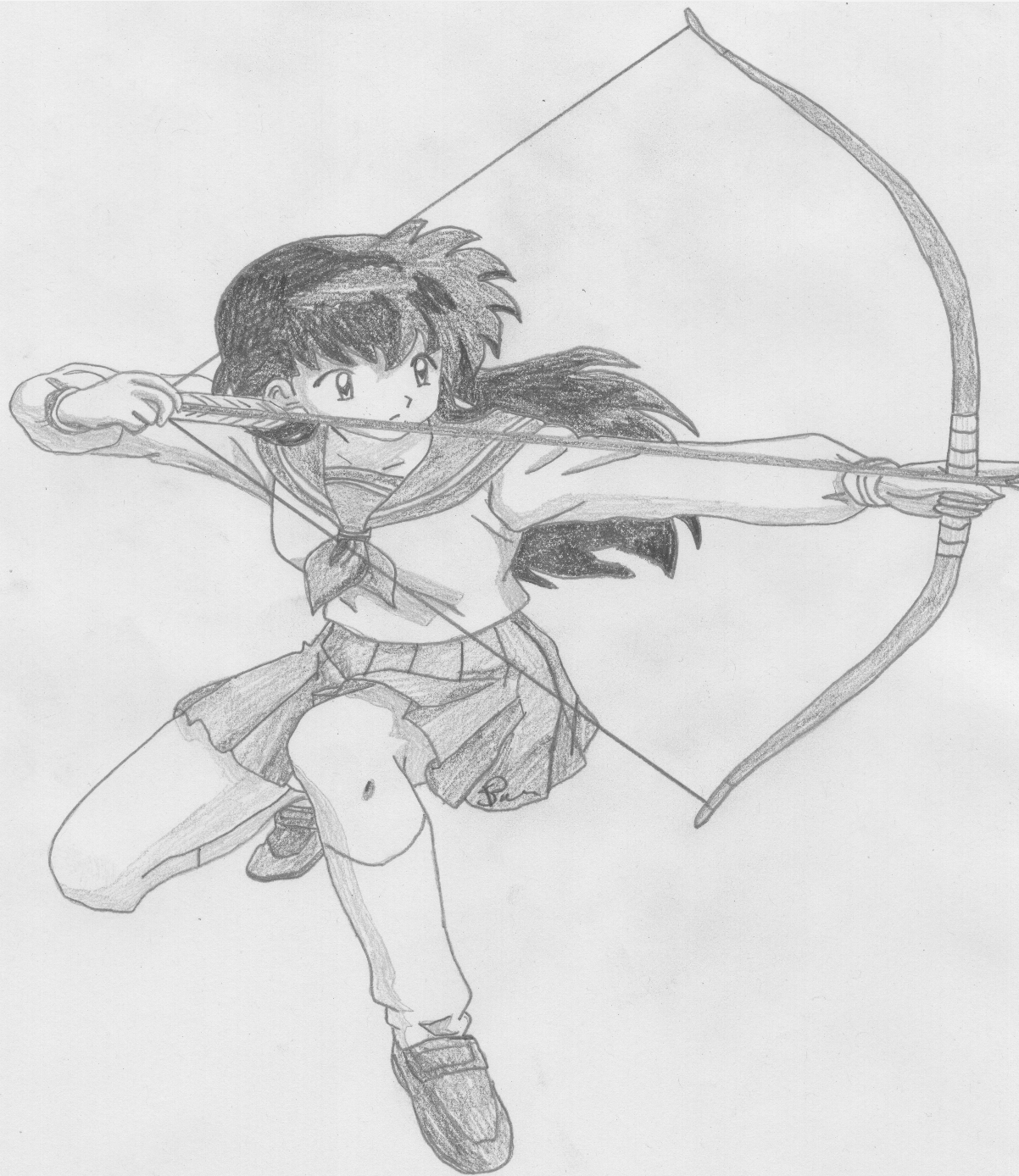1202x1388 kagome higurashi weasyl - Kagome Drawing
