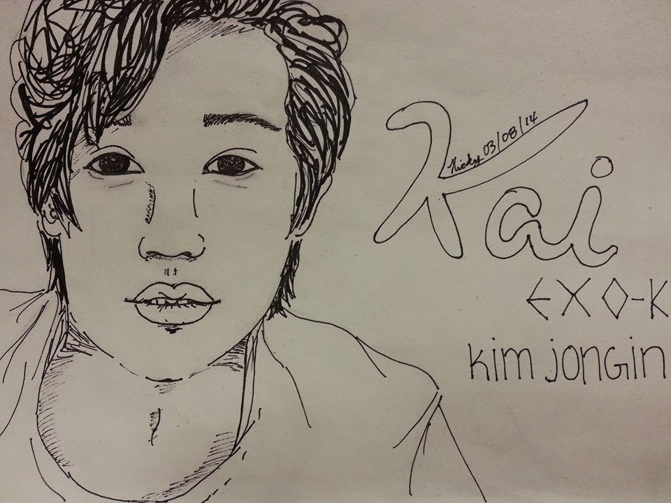 960x720 All Things K Pop Kai Drawing - Kai Drawing