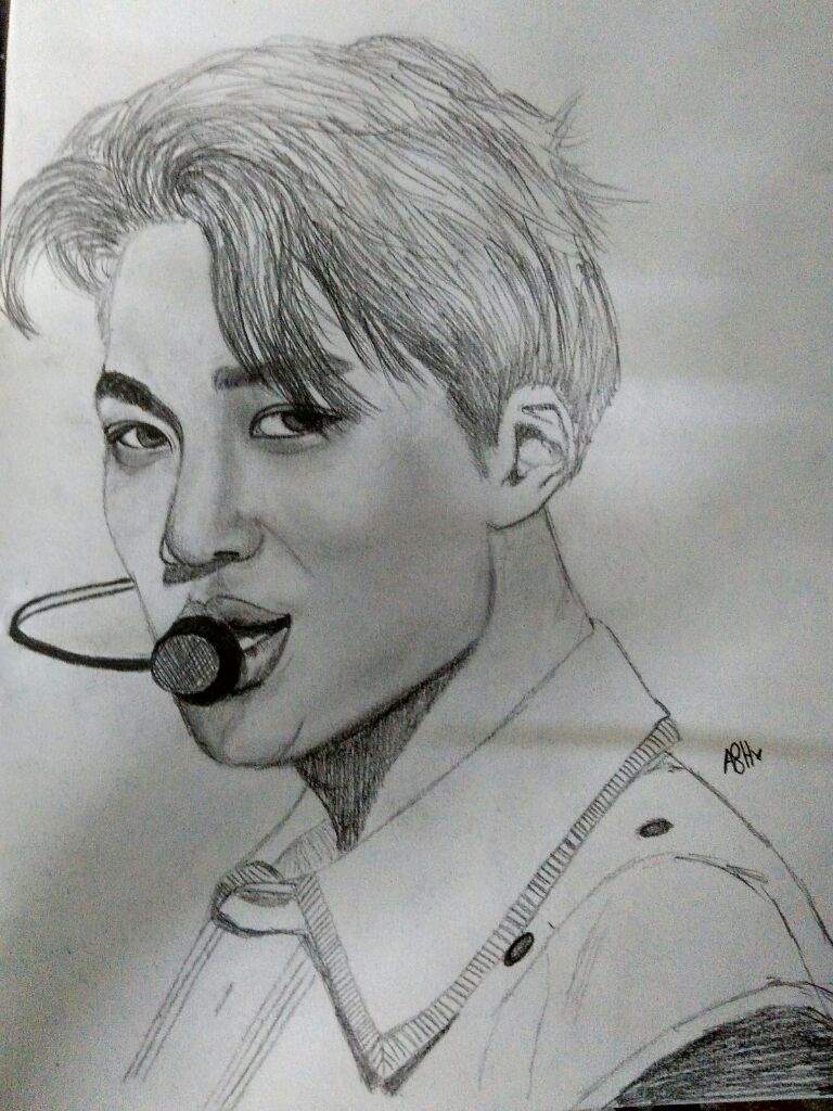 768x1024 Kai Drawing Finished Exo Amino - Kai Drawing