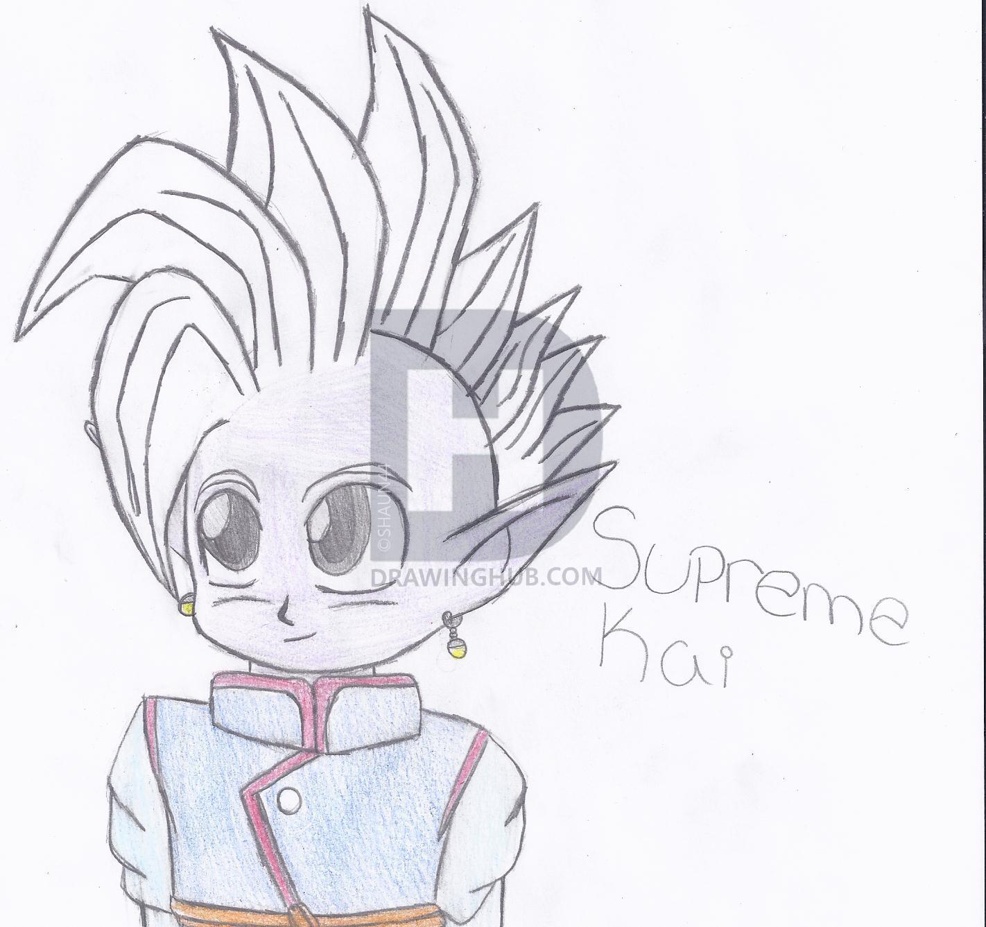 1422x1337 Chibi Supreme Kai Drawing - Kai Drawing