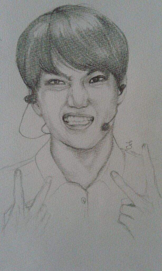 614x1024 My Drawing For Exo Kai Exo Amino - Kai Drawing