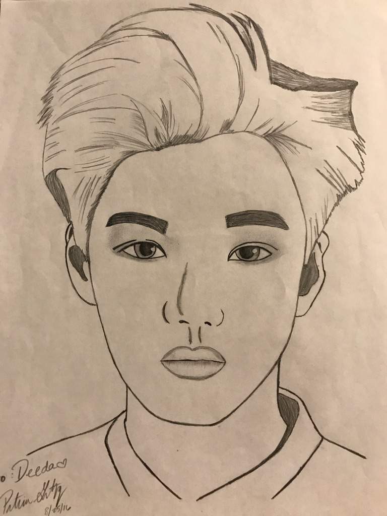 768x1024 Exo Kai Drawing K Pop Amino - Kai Drawing