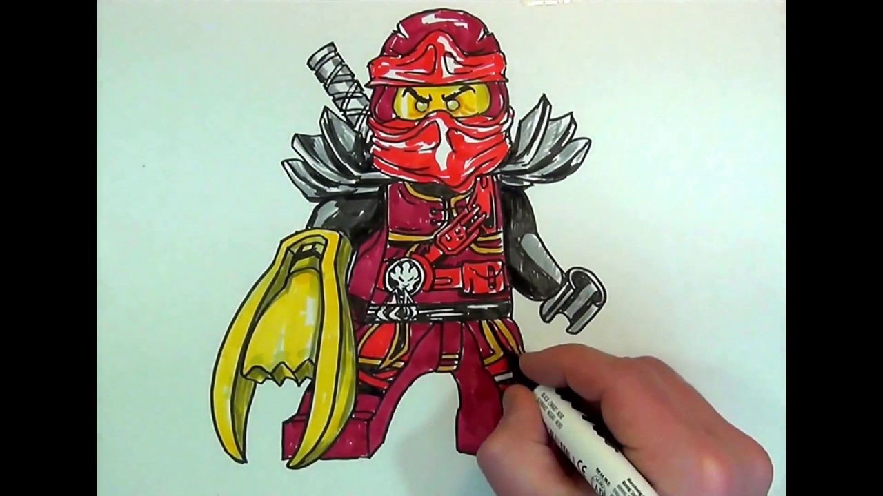 1280x720 How To Draw Kai Ninjago Lego - Kai Ninjago Drawing