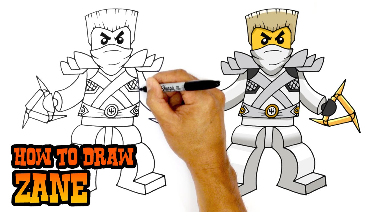 1280x720 How To Draw Ninjago Zane - Kai Ninjago Drawing