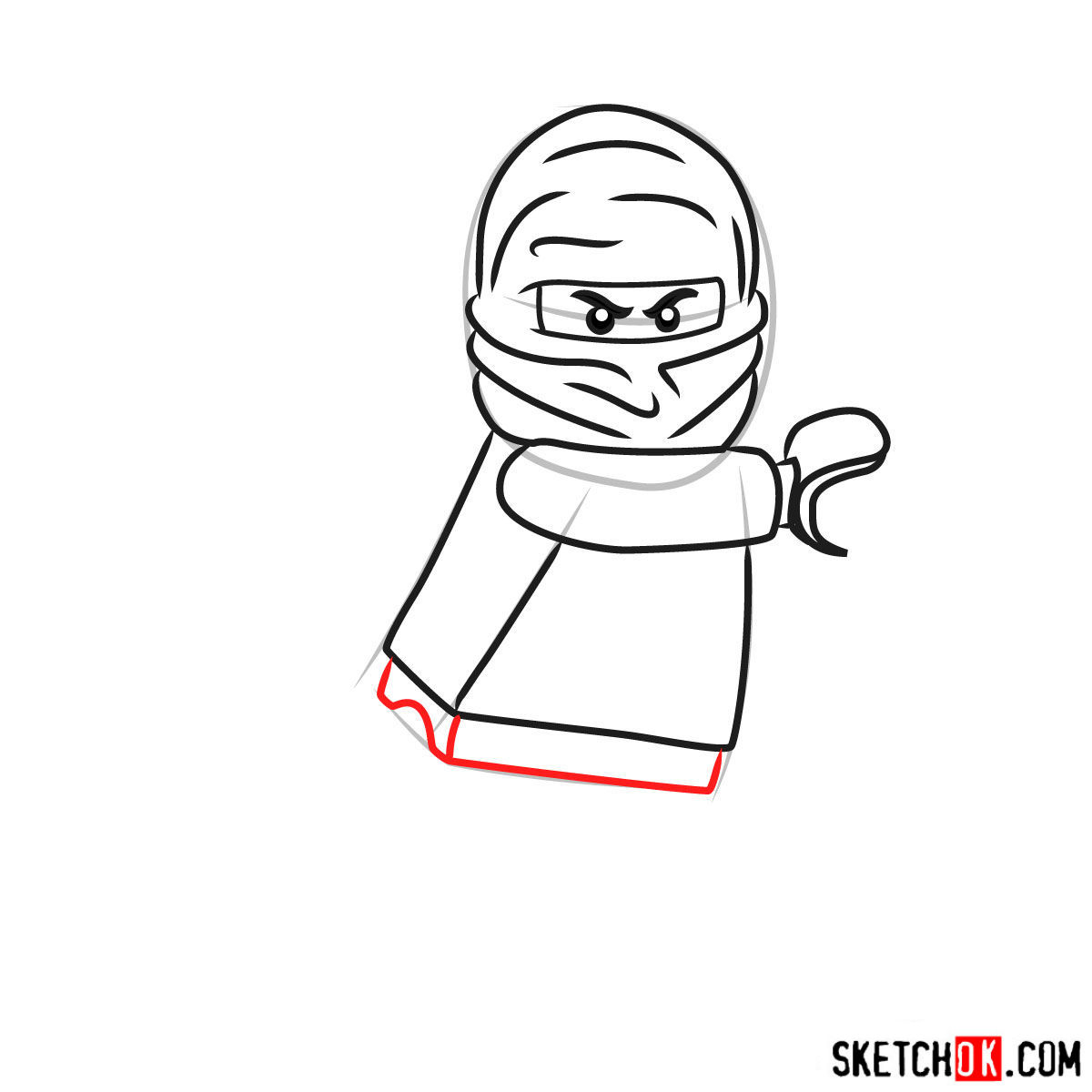 1200x1200 How To Draw Kai Ninjago - Kai Ninjago Drawing