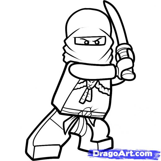 520x520 Step How To Draw K Kai Ninjago - Kai Ninjago Drawing
