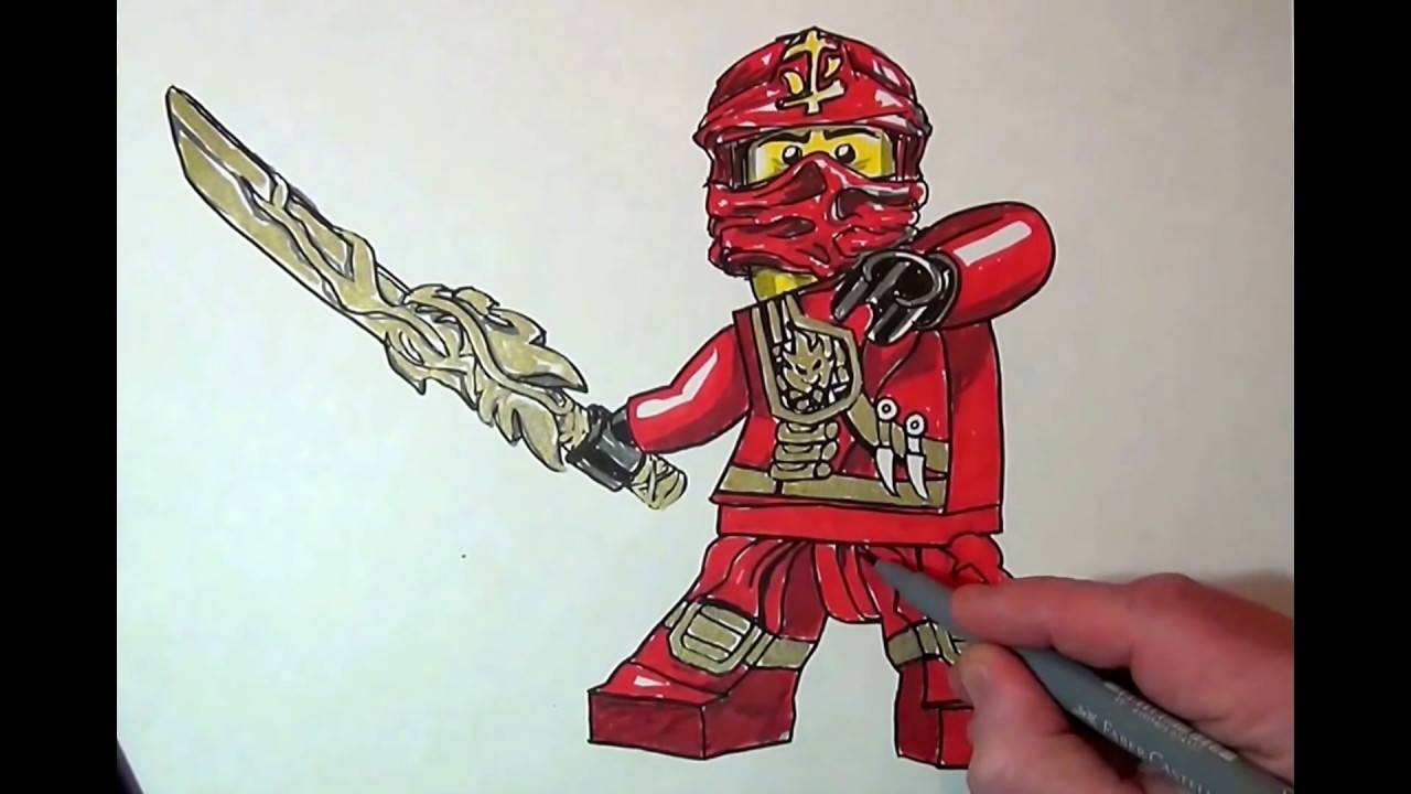 1280x720 How To Draw - Kai Ninjago Drawing