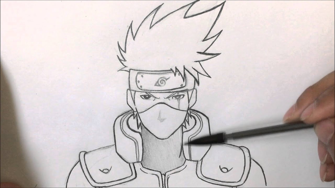 1280x720 Drawing Kakashi - Kakashi Drawing