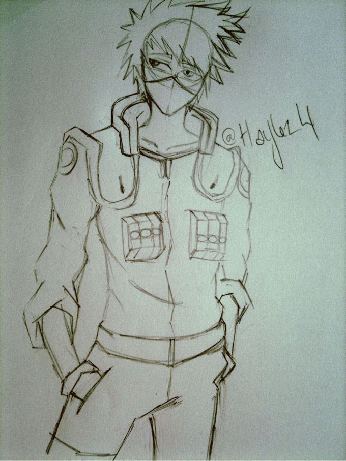 680x907 Kakashi Drawing Kawaii Sketch Feedback - Kakashi Drawing