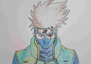 300x210 Full Body Easy Kakashi Drawing - Kakashi Drawing Easy