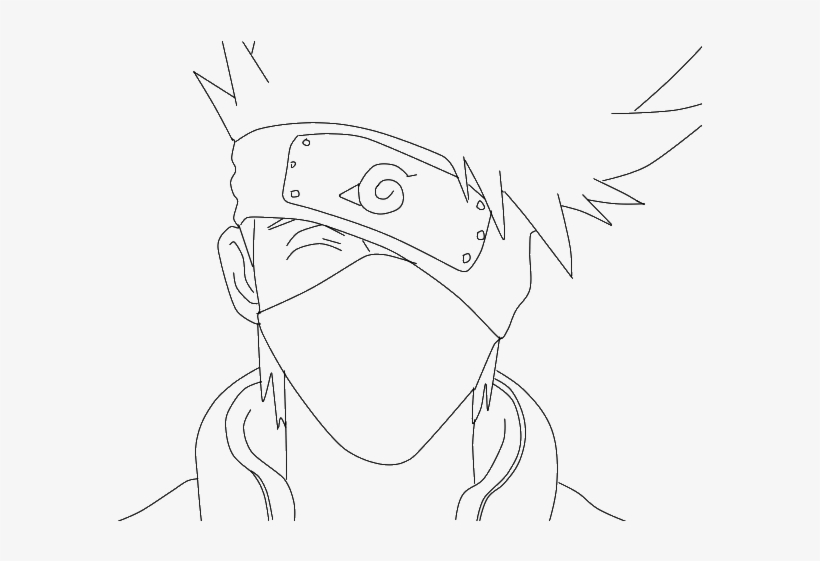 Kakashi Hatake Drawing Easy : Drawing Naruto Characters | Bocatewasuer
