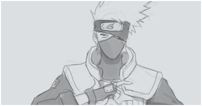400x210 Kakashi Drawing Tutorial Beautiful Digital Painting And Drawing - Kakashi Drawing Easy