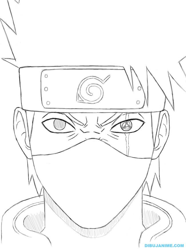 Kakashi Drawing Easy At Paintingvalley Com Explore Collection Of