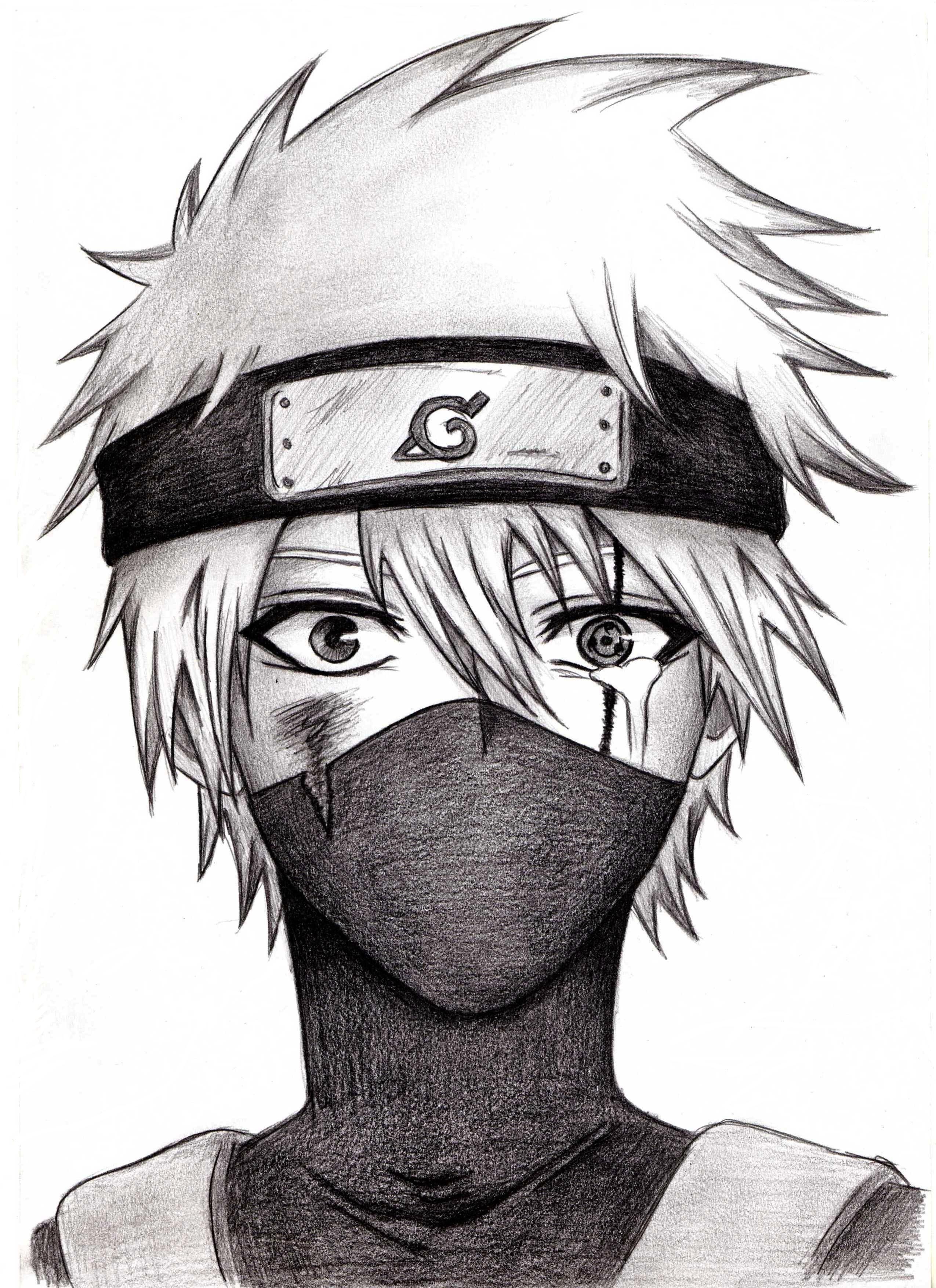 Kakashi Hatake Drawing At Paintingvalley Com Explore Collection