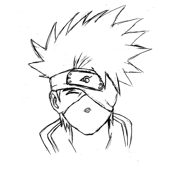 600x600 kakashi hatake on wacom gallery - Kakashi Hatake Drawing