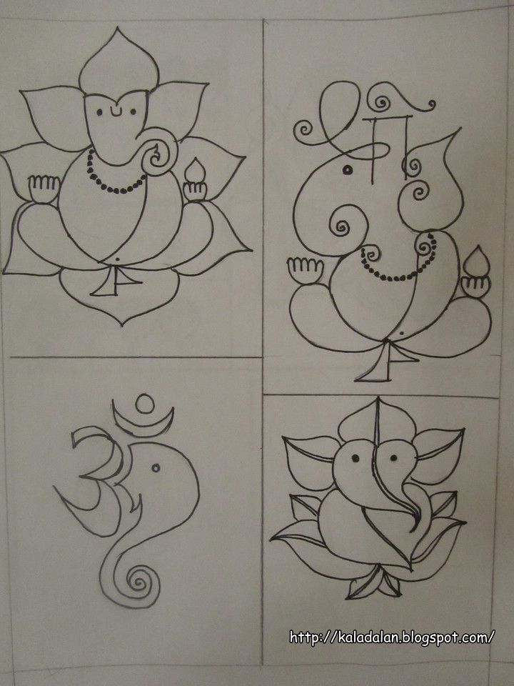 720x960 kala dalan ganesha inspired rangoli patterns art inspirations - Kala Drawing