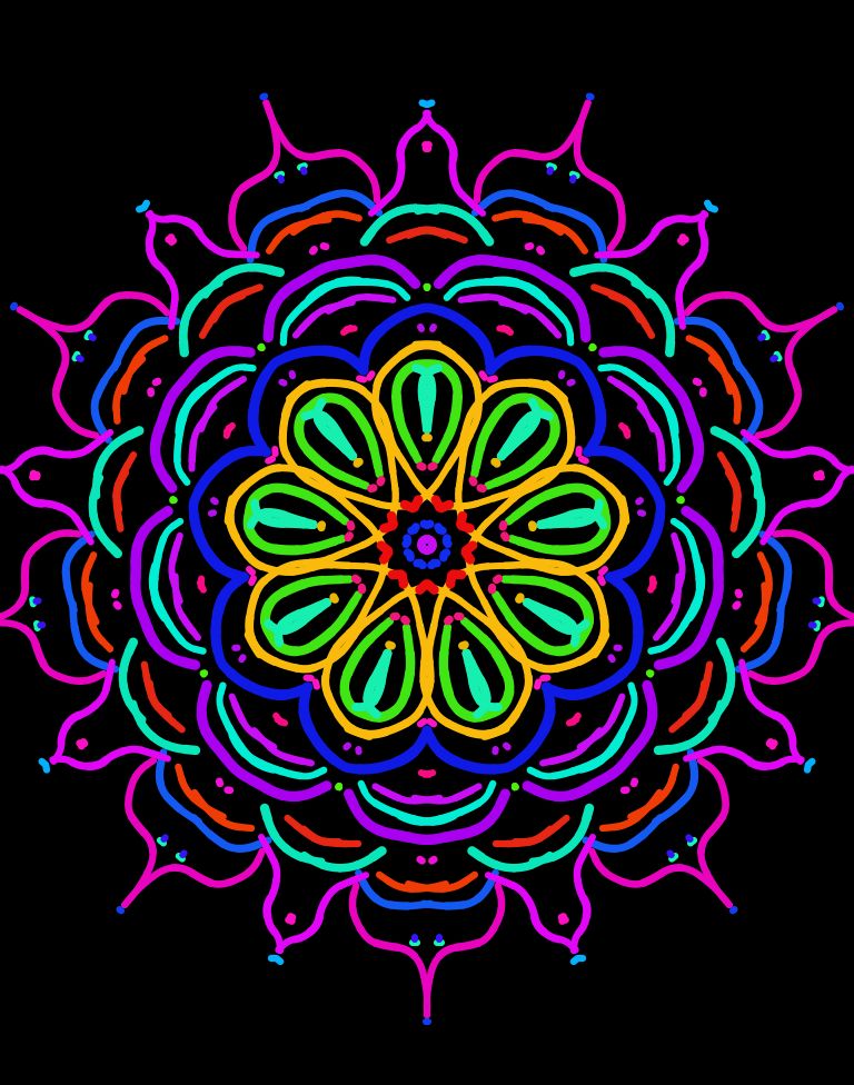 768x976 I Made This Painting With Kaleidoscope Drawing Pad On Ipad - Kaleidoscope Drawing