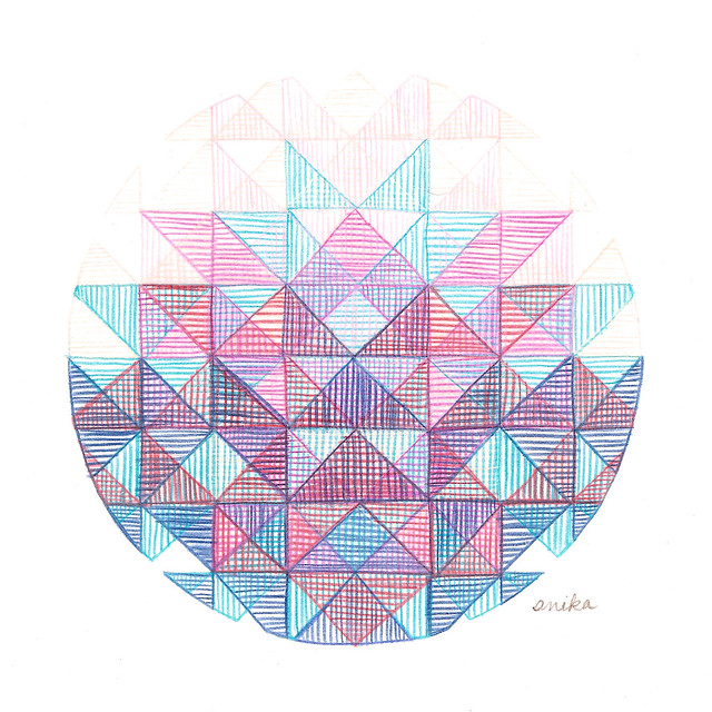 640x640 Drawing A Is For Anika - Kaleidoscope Drawing