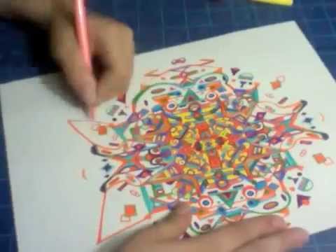 480x360 Drawing - Kaleidoscope Drawing