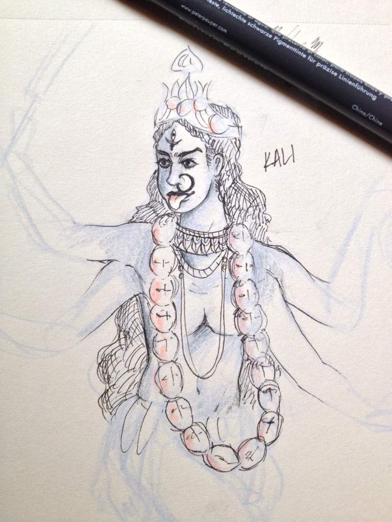 768x1024 kali hel drawing request mythology cultures amino - Kali Drawing