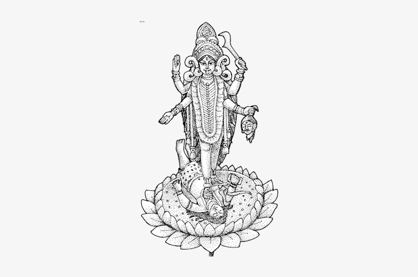 820x543 maa kali is also known as kalika, another celebrated - Kali Drawing