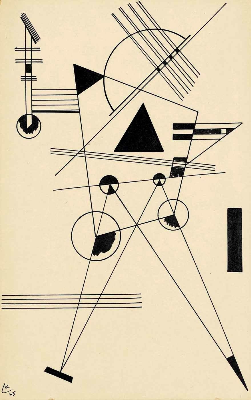 879x1400 Wassily Kandinsky Drawing For 'point And Line To Plane' - Kandinsky Drawings