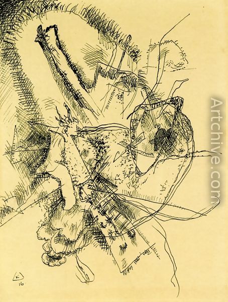 454x600 Composition Reproduction - Kandinsky Drawings