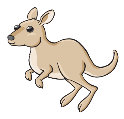 411x392 Drawing Kangaroos Animated Transparent Png Clipart Free Download - Kangaroo Cartoon Drawing