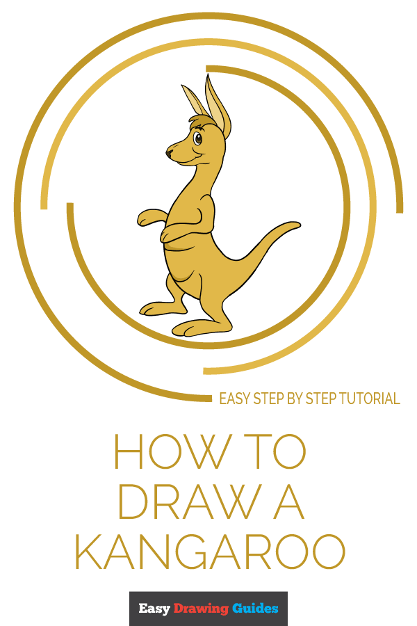 600x900 How To Draw A Cartoon Kangaroo - Kangaroo Drawing Easy