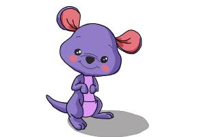 300x200 How To Draw A Kangaroo For Kids - Kangaroo Drawing For Kids