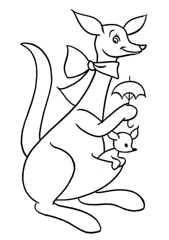 595x842 Kangaroo Drawing For Kids - Kangaroo Drawing For Kids