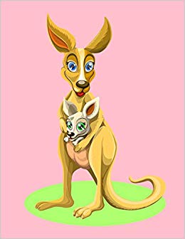 260x336 kangaroo sketchbook kangaroo bordered sketchbook - Kangaroo Drawing For Kids