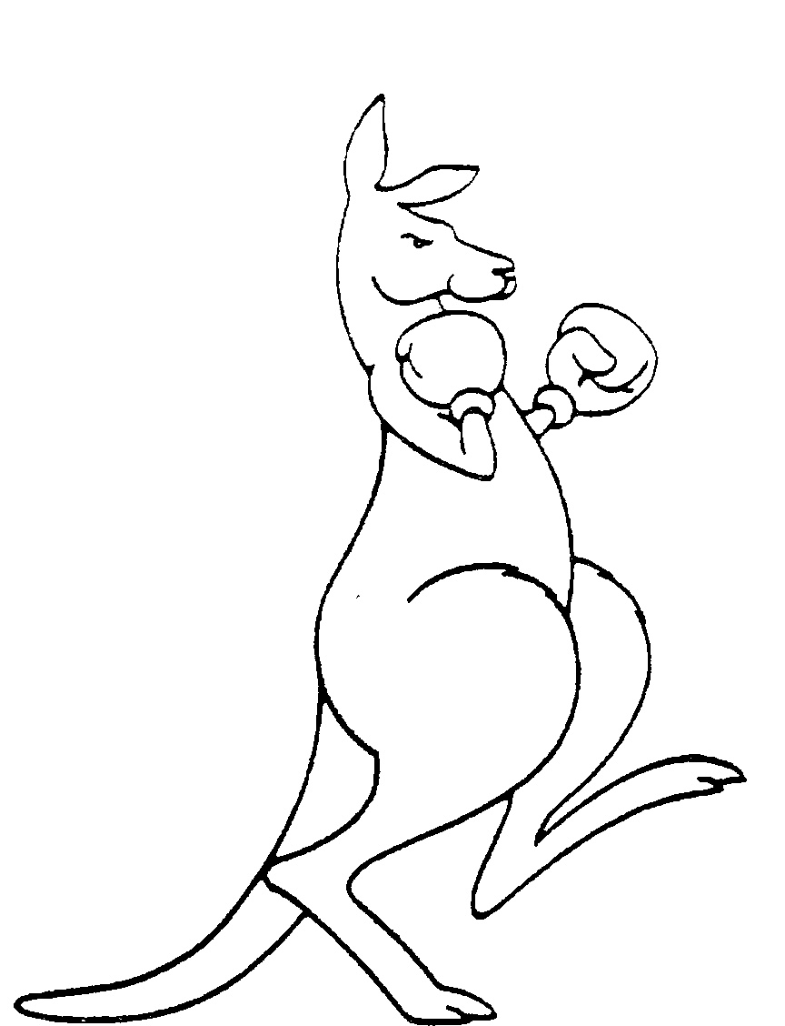 864x1128 Kangaroo Outline Drawing At Com Free For Personal Us On Australian - Kangaroo Outline Drawing