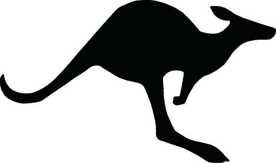 564x333 kangaroo outline kangaroo outline drawing kangaroo outline images - Kangaroo Outline Drawing