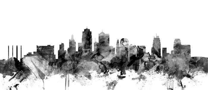 700x304 kansas city skyline coffee mug - Kansas City Skyline Drawing