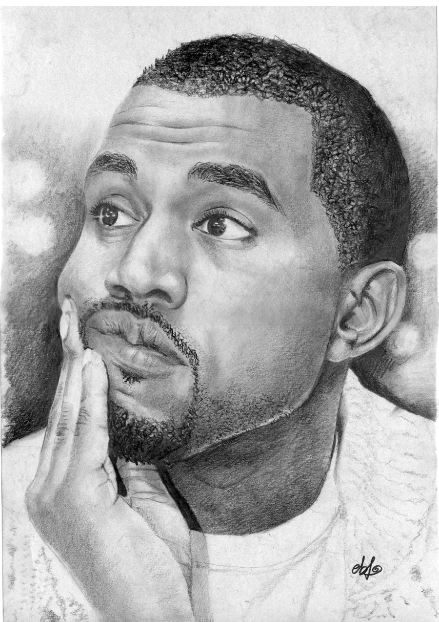 900x1273 Kanye West Drawing Beautiful Image Drawing Skill - Kanye West Drawing