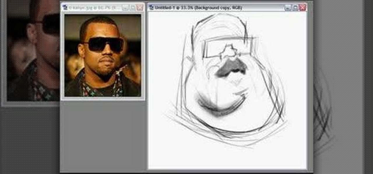 1280x600 how to draw a caricature of kanye west drawing illustration - Kanye West Drawing