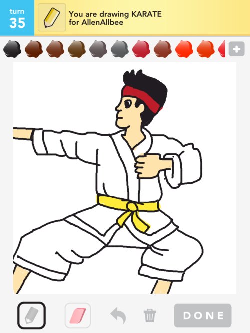 500x667 Karate Drawings - Karate Drawing
