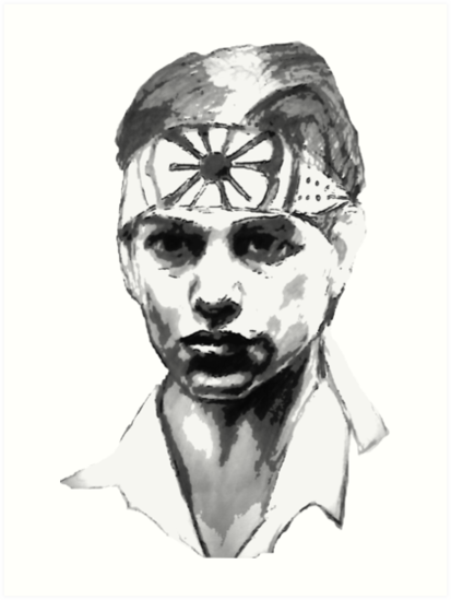 413x549 The Karate Kid Art Prints - Karate Kid Drawing