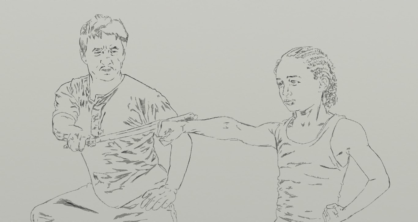 1366x728 Sketchlover Karate Kid - Karate Kid Drawing