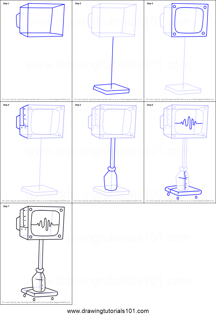 751x1107 How To Draw Karen From Spongebob Squarepants Printable Step - Karen Drawing