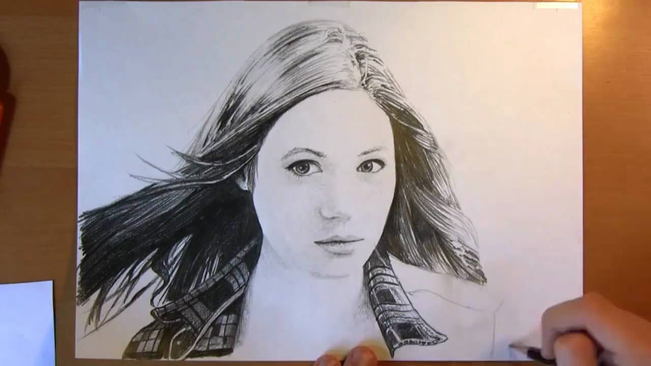 1280x720 Karen Gillan - Karen Drawing