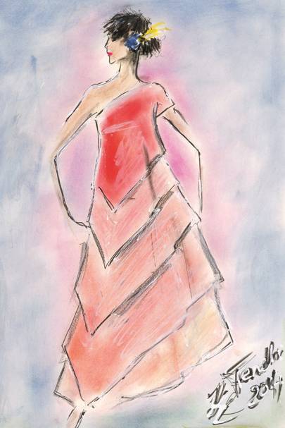 405x607 Karl Lagerfeld Years Fendi Book Celebrations British Vogue - Karl Lagerfeld Drawings