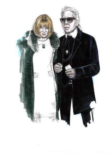 375x528 Karl Lagerfeld Drawings For Sale Saatchi Art - Karl Lagerfeld Drawings