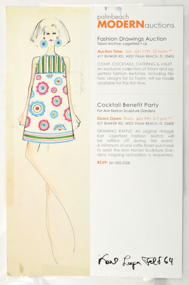 663x1000 Karl Lagerfeld Fashion Drawing Lofty Marketplace - Karl Lagerfeld Drawings