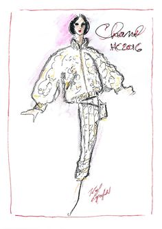 236x333 Quand Karl Lagerfeld Redessinait L'histoire De La Mode Pour - Karl Lagerfeld Drawings