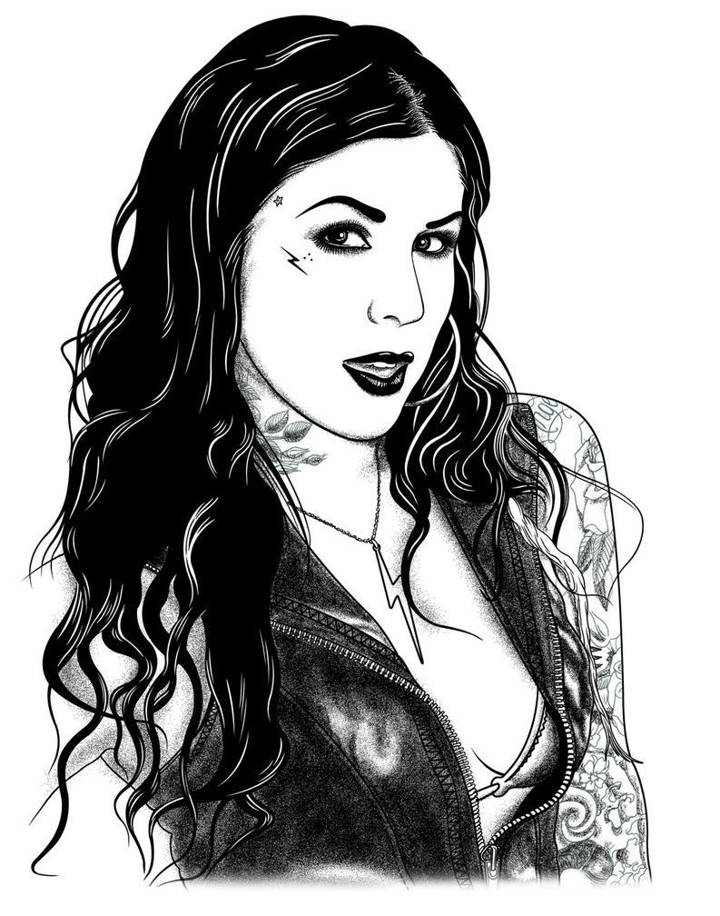 793x1008 Kat Von D Drawing Photo Drawing Skill - Kat Von D Drawings