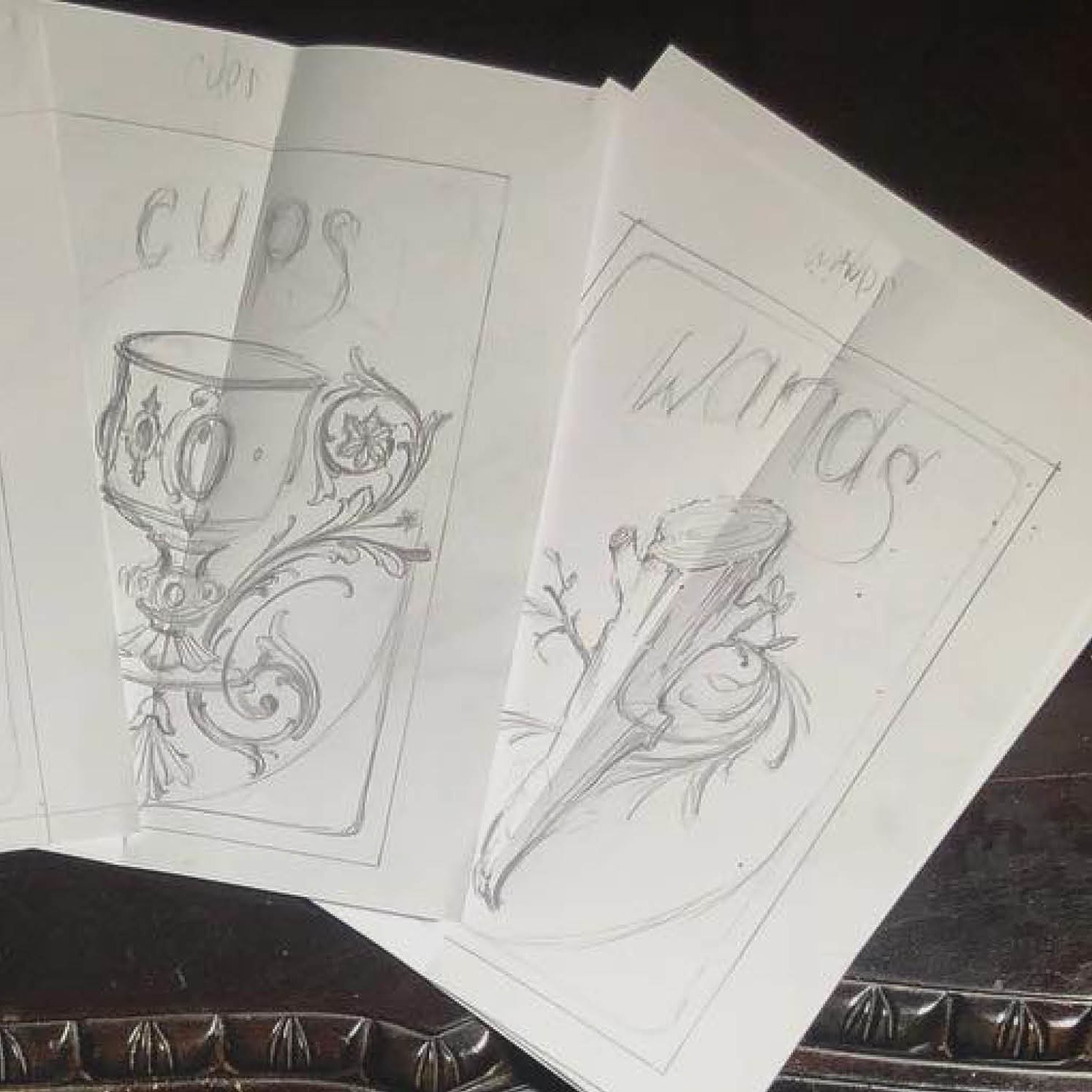 1494x1494 kat von d teased a new tarot makeup collection on instagram - Kat Von D Drawings