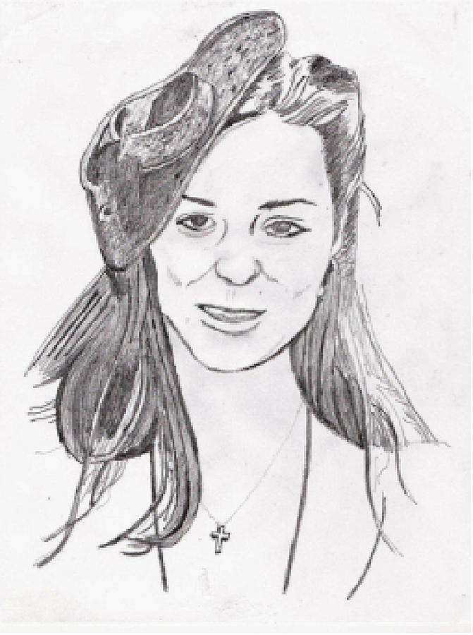 671x900 kate middleton drawing - Kate Middleton Drawing