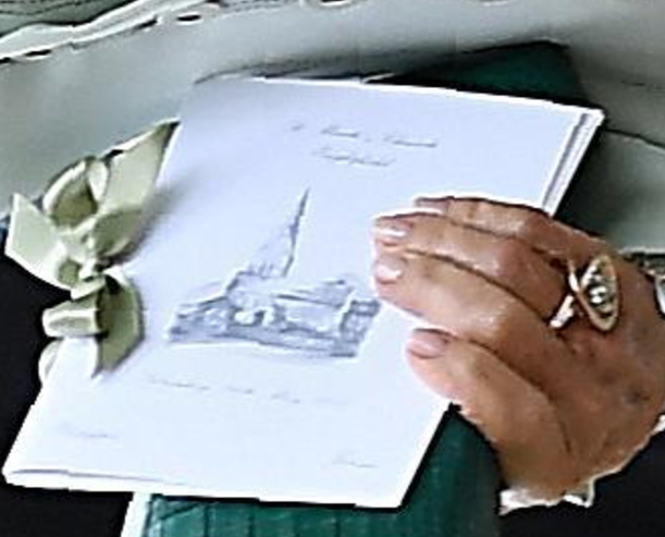 611x493 Pippa Middleton's Wedding Programs Were Sketched - Kate Middleton Drawing